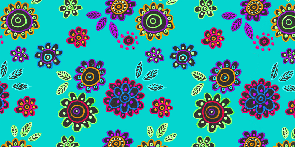 Felt tip pen repeat pattern